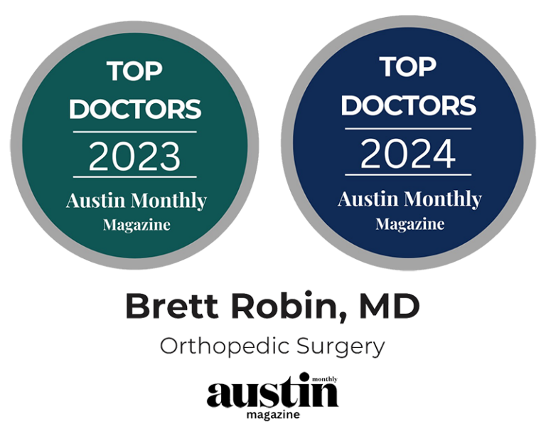 Dr. Brett Robin Social Media - Austin Orthopedic Institute