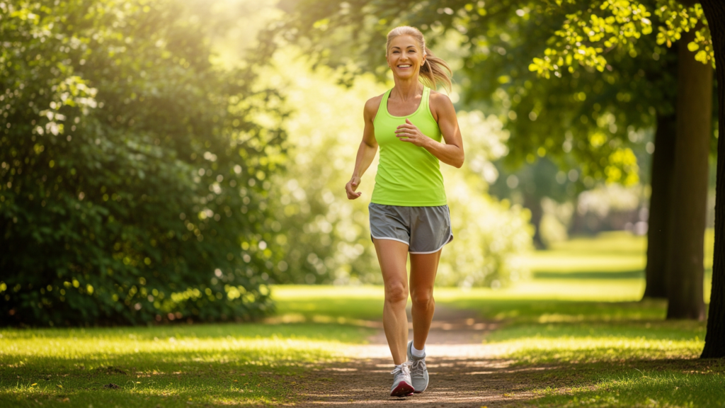 A healthy individual enjoying an active outdoor lifestyle
