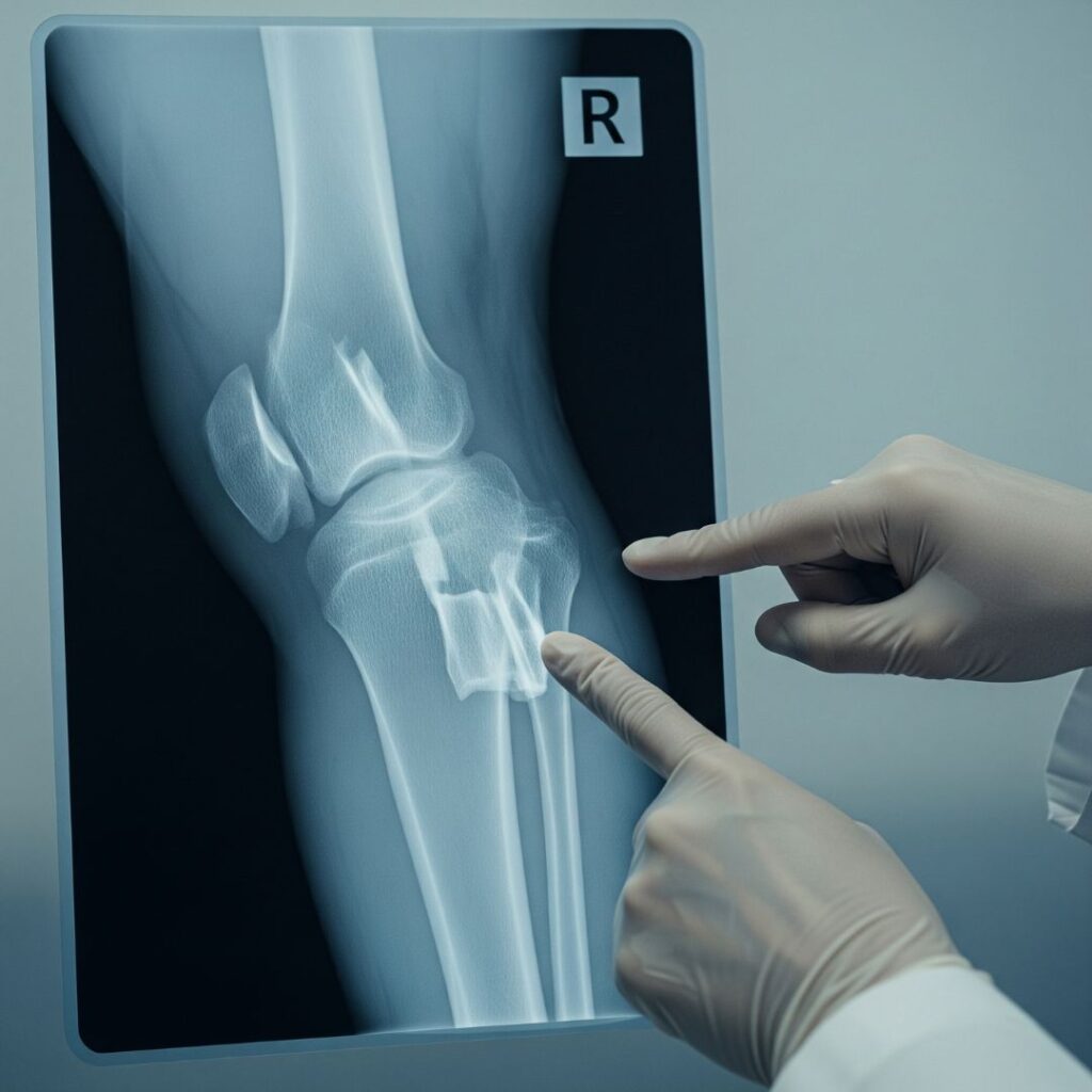 Looking at knee X rays