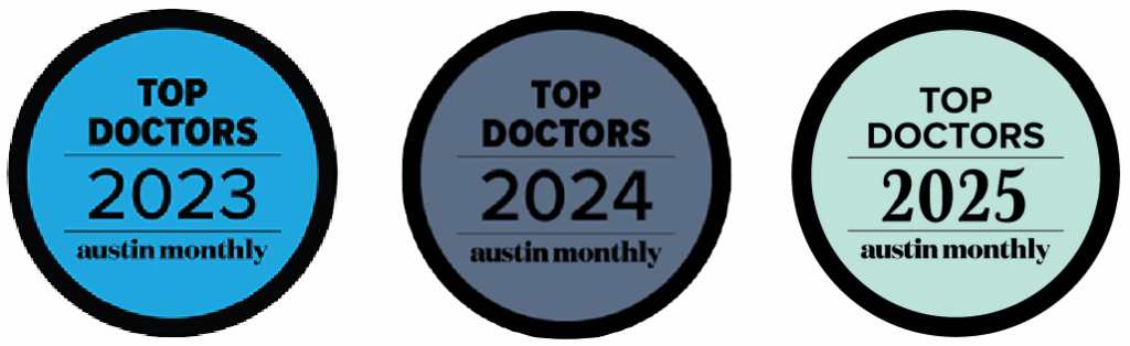 AOI-Austin Monthly Top Doctor Badges